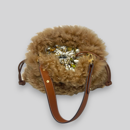 Nouki Shearling Shoulder Bag - NEW GEN