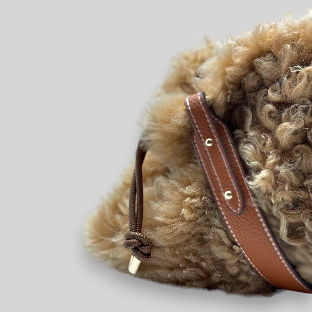 Nouki Shearling Shoulder Bag - NEW GEN